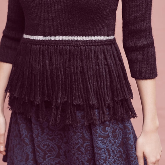 ANTHROPOLOGIE - HARARE - Fringed Pullover small - Picture 2 of 7